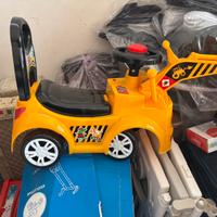 mini ruspa cavalcabile per bambini