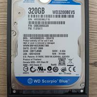 Hard disk esterno 2.5"WD 320Gb