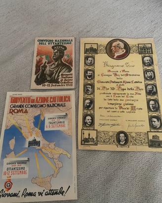 Documenti convegno A.C.Roma anno 1948