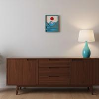 Quadro in legno gatto
