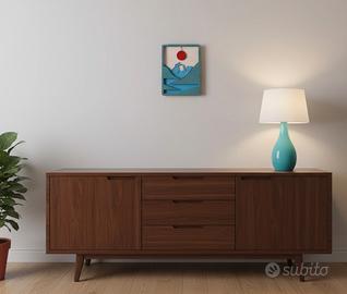 Quadro in legno gatto