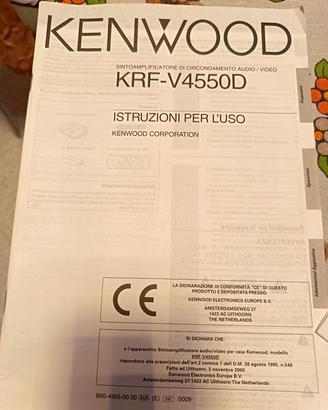 sintoamplificatore Kenwood + SoundSystem Sony