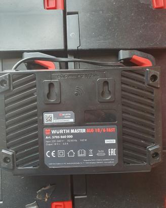 Caricabatterie wurth 18v M-Cube pari al nuovo.