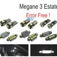 KIT 15 LAMPADE LED INTERNE PER RENAULT MEGANE III 