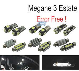KIT 15 LAMPADE LED INTERNE PER RENAULT MEGANE III 