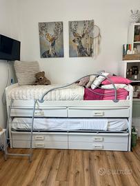 Letto doppio multifunzionale