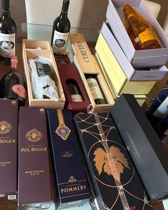 Champagne, spumanti e vino
