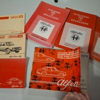 manuali Alfetta, Giulia, Alfasud, Sprint, GTV