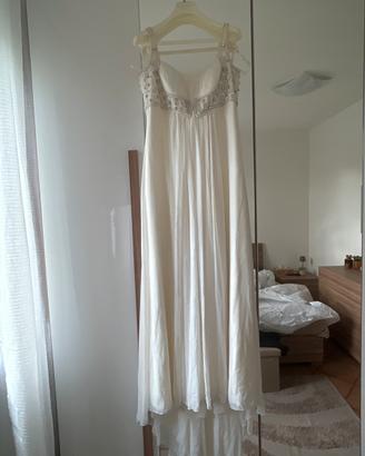 abito da sposa taglia 46 stile impero pronovias