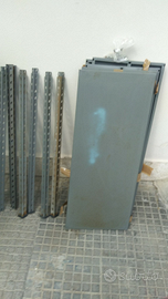 Scaffale metallico 5 mensole ripiani ripostiglio