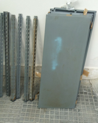 Scaffale metallico 5 mensole ripiani ripostiglio
