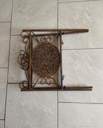 Portariviste in ferro battuto. Vintage. 