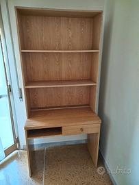 scrivania con libreria 205 x 50 x 94