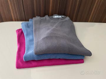 Lotto 3 maglioni cotone uomo marche varie