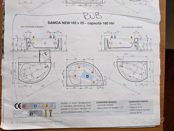 vasca da bagno con box doccia