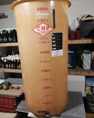 Fermentatore vetroresina 300 litri 