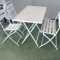 COMPLETO IN FERRO BIANCO.