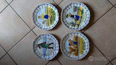Paitti in ceramica dipinti a mano