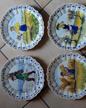 Paitti in ceramica dipinti a mano