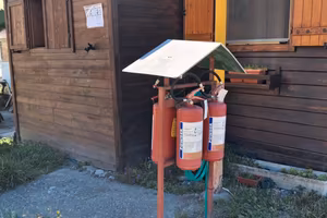 roulotte stanziale, bungalow e preingresso a Oulx 