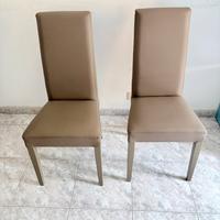 Set due sedie ecopelle