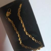 braccialetto unisex placcato in oro giallo 