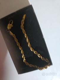 braccialetto unisex placcato in oro giallo 