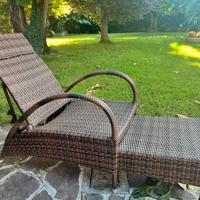 Lettino prendisole da giardino