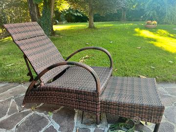 Lettino prendisole da giardino