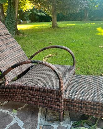 Lettino prendisole da giardino