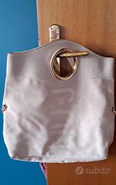 Borsa Liu Jo scamosciata chiara
