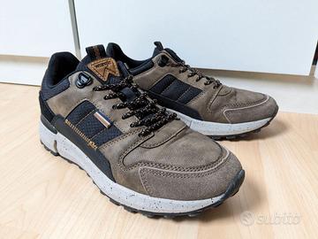 Sneakers Wrangler in tela verde-grigio tg. EU-41