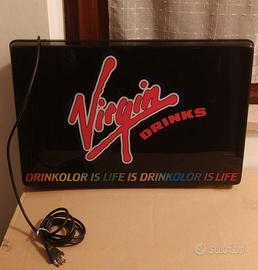 Insegna Luminosa Neon Vintage Virgin Drinks