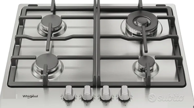 Piano cottura a gas Whirlpool: 4 fuochi - TGML 661