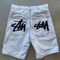Stussy pantaloncini bianchi uomo