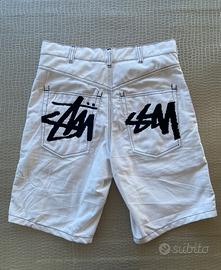 Stussy pantaloncini bianchi uomo