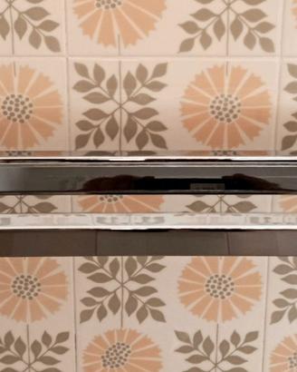 Portasalviette vintage in ottone cromato - 2 pezzi