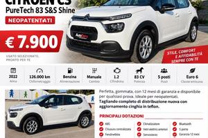 Citroen C3 PureTech 83 S&S Shine "NEOPATENTATI"