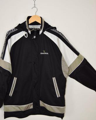 ⬛ Felpa Tuta Uomo Vintage Diadora Tg. 44 / S ⚪