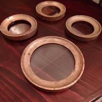 Set 4 cornici legno dorate