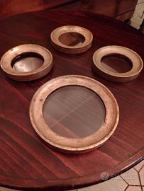 Set 4 cornici legno dorate