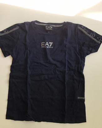 Maglietta EA7 Emporio Armani bambino 10 anni blu