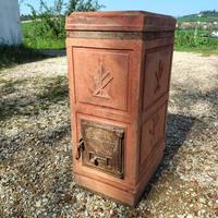 Stufa legna terracotta Becchi funzionante