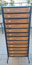 Cassettiera porta oggetti industrial 