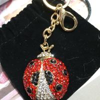 Portachiavi Ottaviani Coccinella con strass