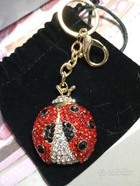 Portachiavi Ottaviani Coccinella con strass