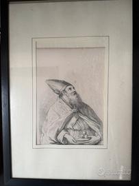 Quadro incisione San Nicola di Bari