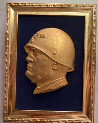 Bassorilievo storico Mussolini firmato Cruciani