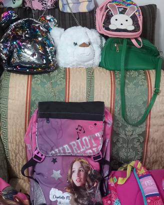 Zaini scuola e borsette ragazzina 7/10 anni