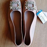 Ballerine Badura rosa in pelle